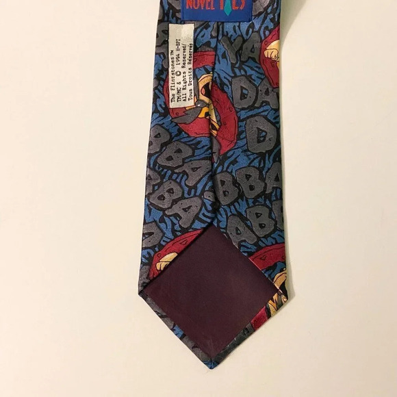 Vintage 1994 The Flintstones Mens Tie Novel  Ties Polyester Collectible Fred - Picture 4 of 9